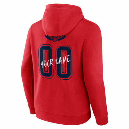 New Orleans Pelicans Hustle Custom Pullover Hoodie - Red outlet