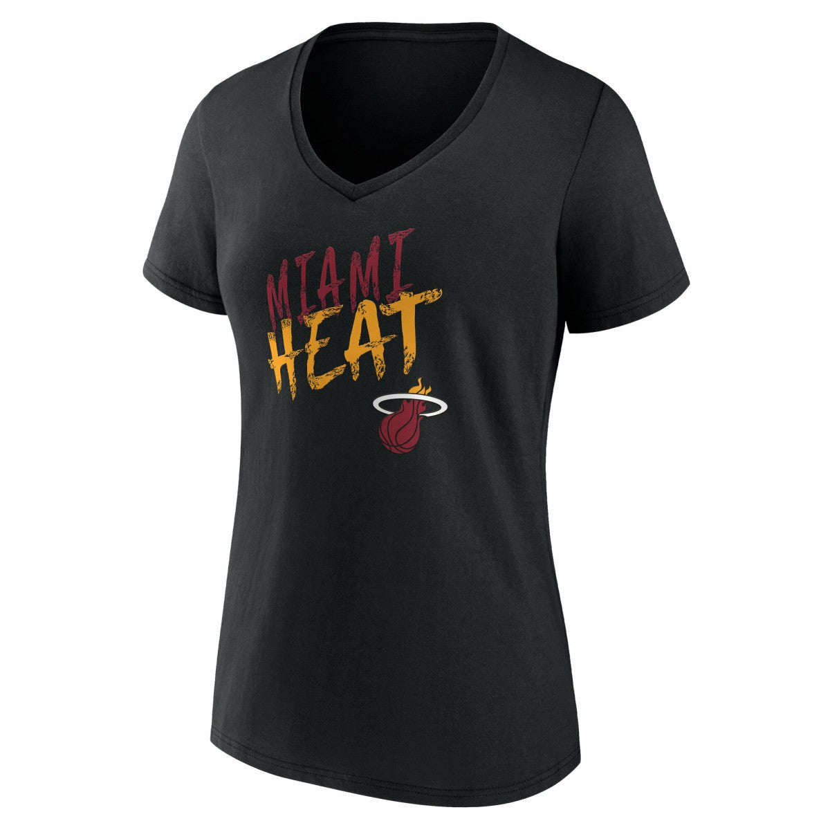 Miami Heat Women's Hustle Custom V-Neck T-Shirt - Black cheap