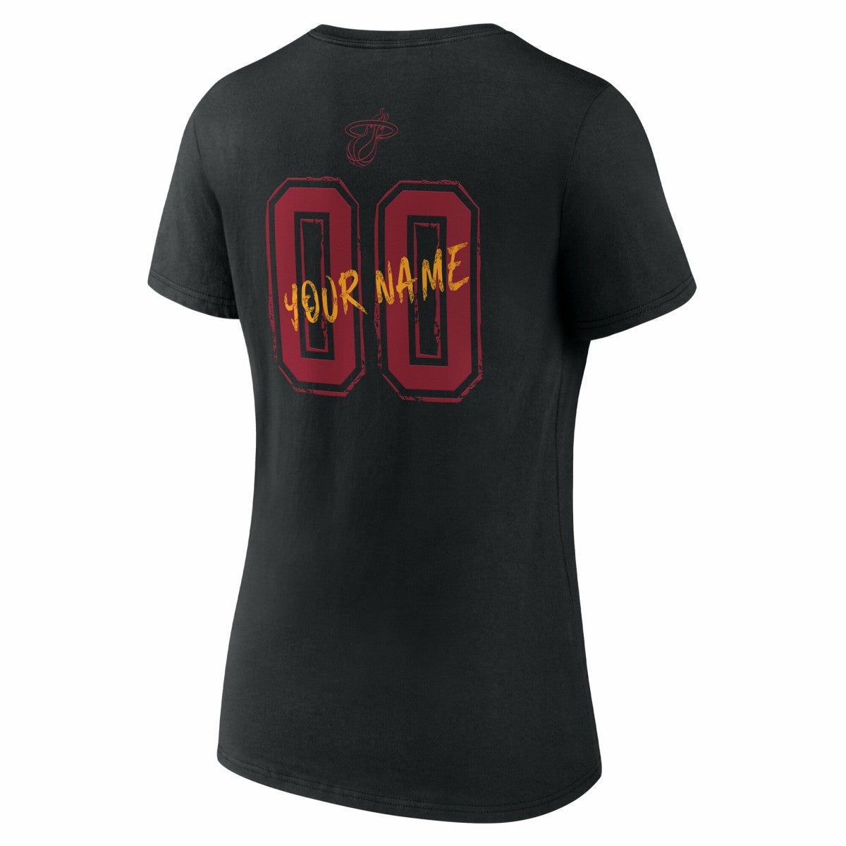 Miami Heat Women's Hustle Custom V-Neck T-Shirt - Black cheap