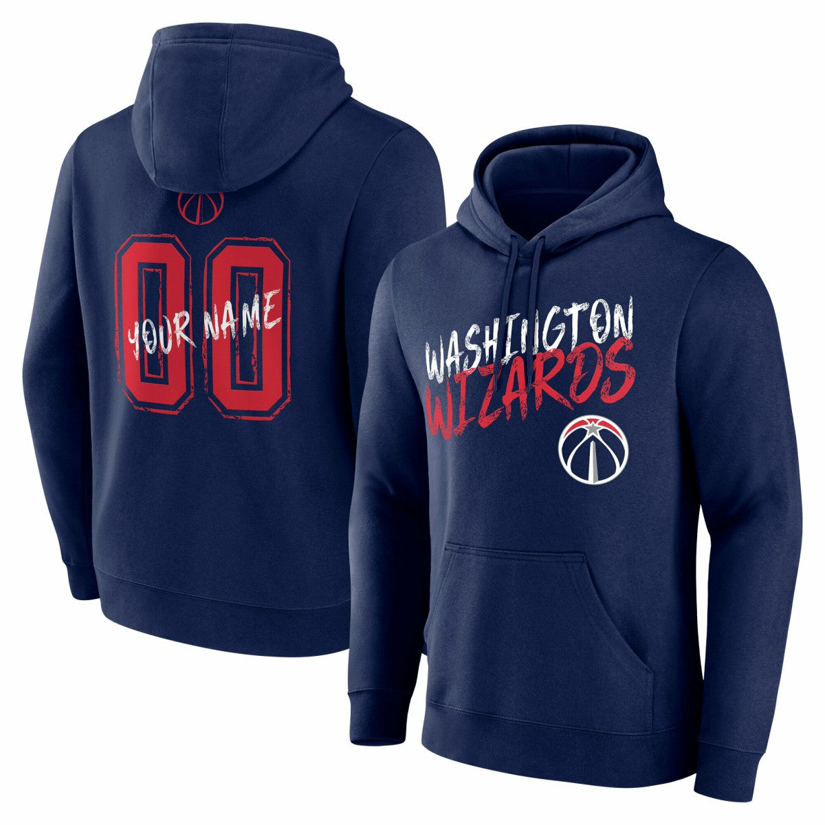 Washington Wizards Hustle Custom Pullover Hoodie - Navy shop