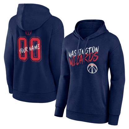Washington Wizards Women's Hustle Custom Pullover Hoodie - Navy on sale