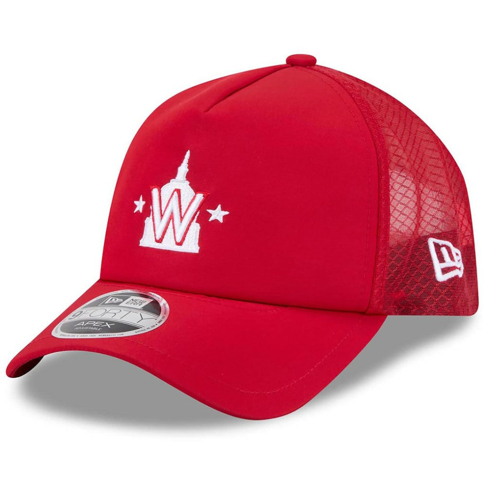 Washington Nationals 2026 Batting Practice Alternate Apex 9FORTY Adjustable Hat - Red | New Era