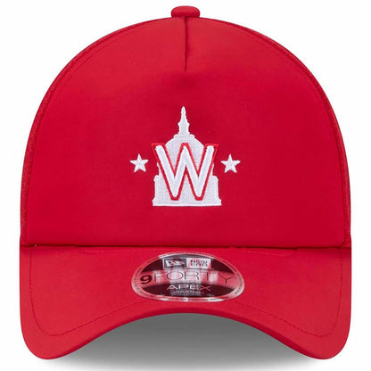 Washington Nationals 2026 Batting Practice Alternate Apex 9FORTY Adjustable Hat - Red | New Era