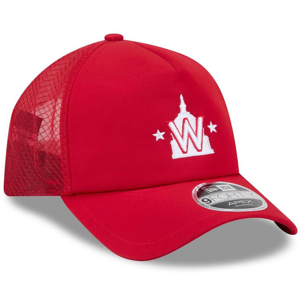 Washington Nationals 2026 Batting Practice Alternate Apex 9FORTY Adjustable Hat - Red | New Era