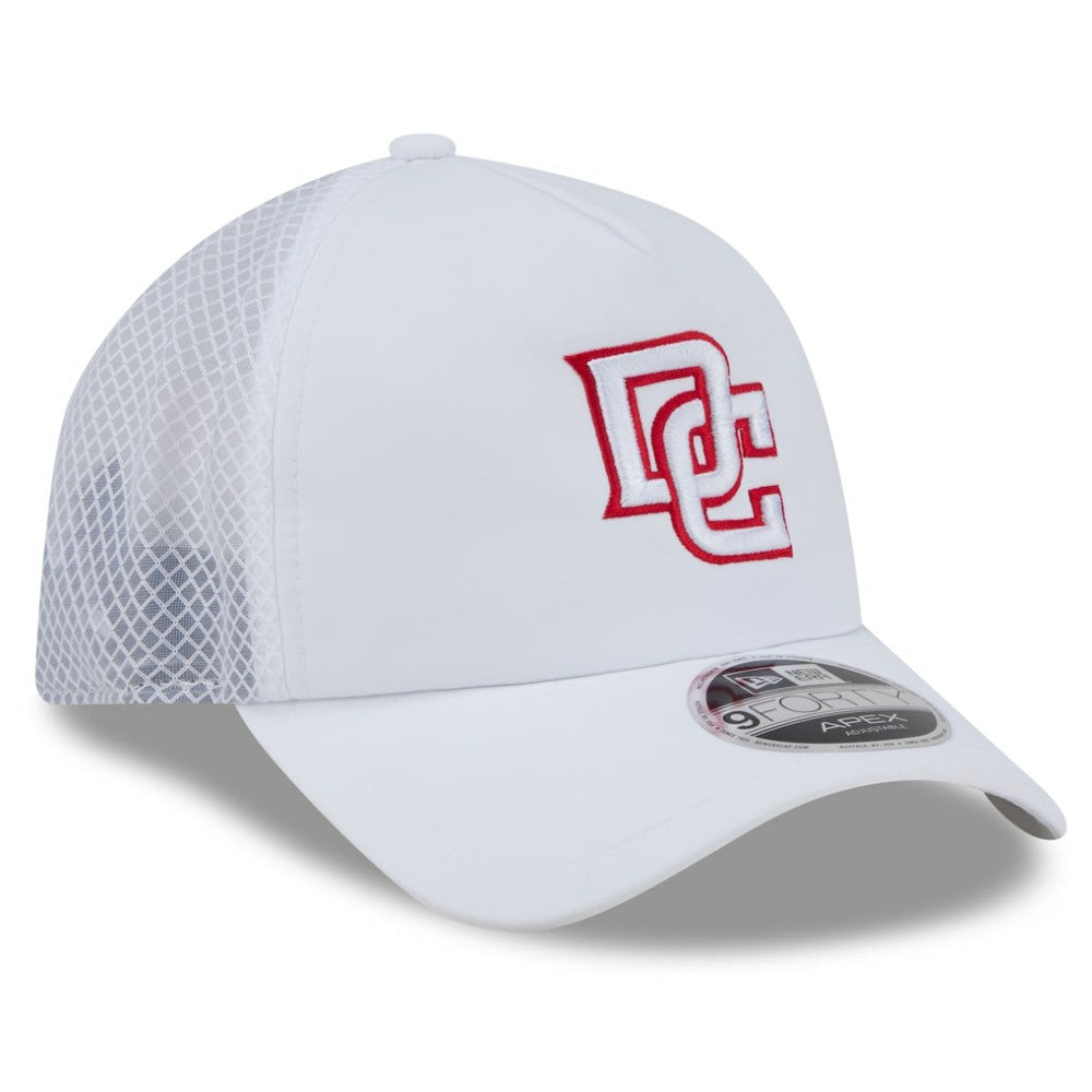 Washington Nationals 2026 Batting Practice Apex 9FORTY Adjustable Trucker Hat - White | New Era