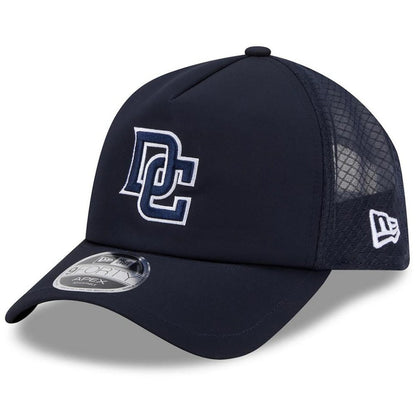 Washington Nationals 2026 Batting Practice Apex 9FORTY Adjustable Trucker Hat - Navy | New Era