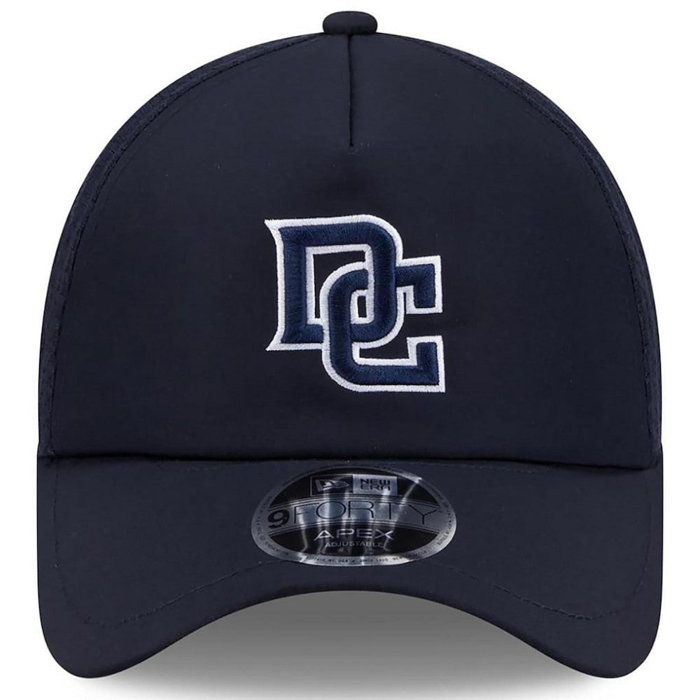Washington Nationals 2026 Batting Practice Apex 9FORTY Adjustable Trucker Hat - Navy | New Era