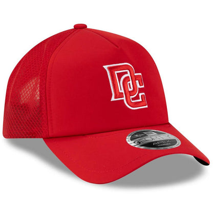 Washington Nationals 2026 Batting Practice Apex 9FORTY Adjustable Trucker Hat - Red | New Era