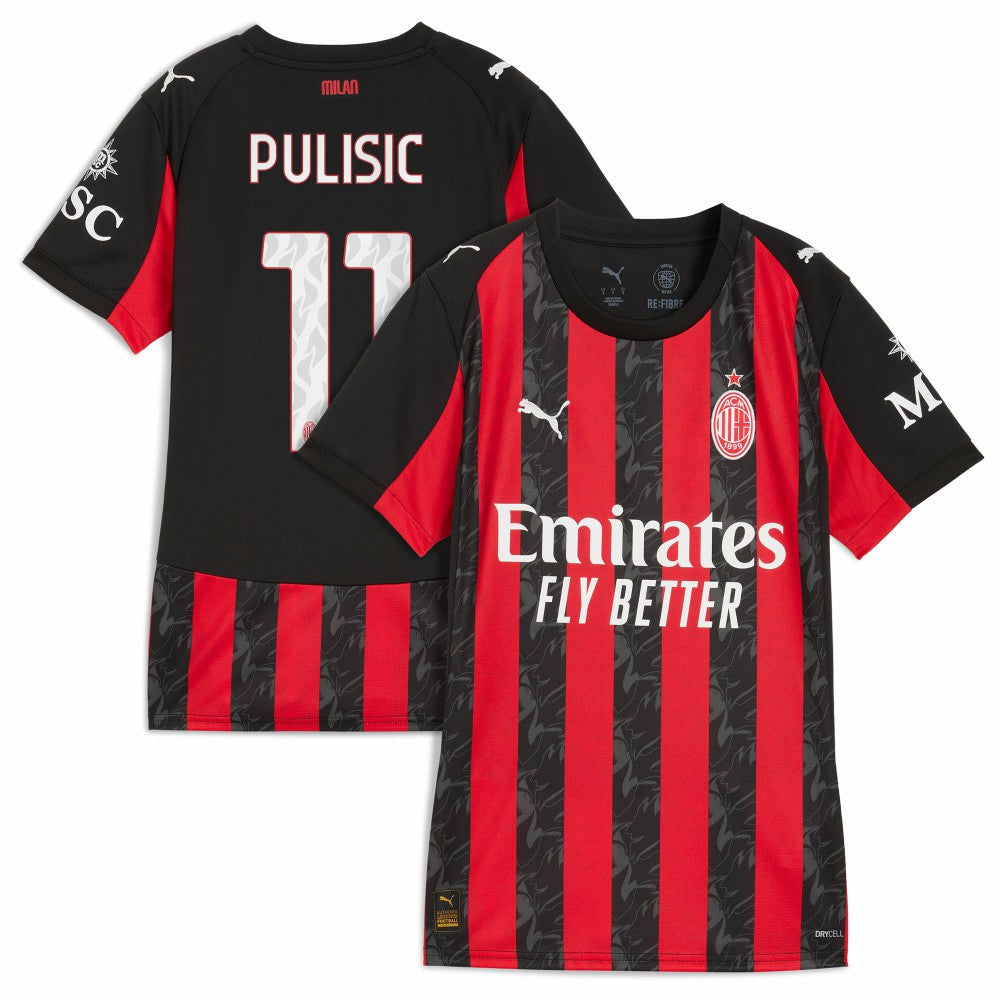 Christian Pulisic AC Milan Women's 2025/26 Home Replica Player Jersey - Red | Puma outlet