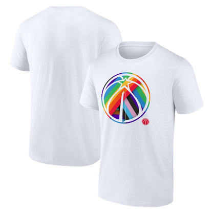 Washington Wizards Team Logo Pride T-Shirt - White on sale