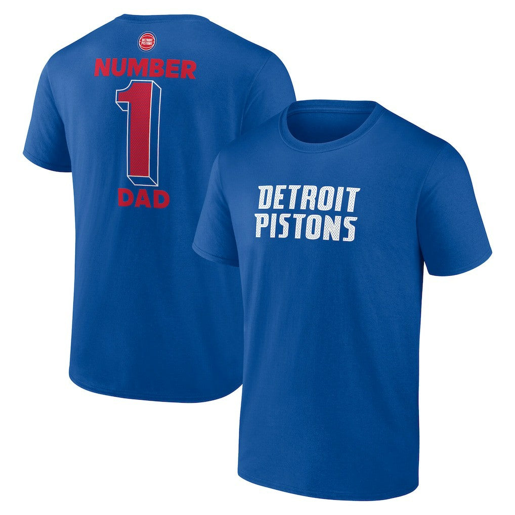 Detroit Pistons #1 Dad Jersey T-Shirt sale - Blue cheap