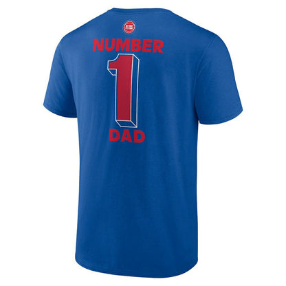 Detroit Pistons #1 Dad Jersey T-Shirt sale - Blue cheap