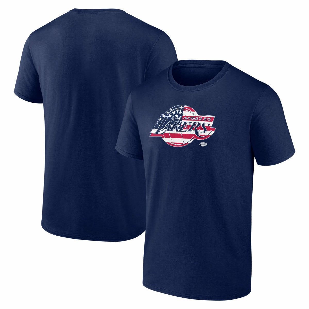 Los Angeles Lakers Flag Logo T-Shirt - Navy outlet