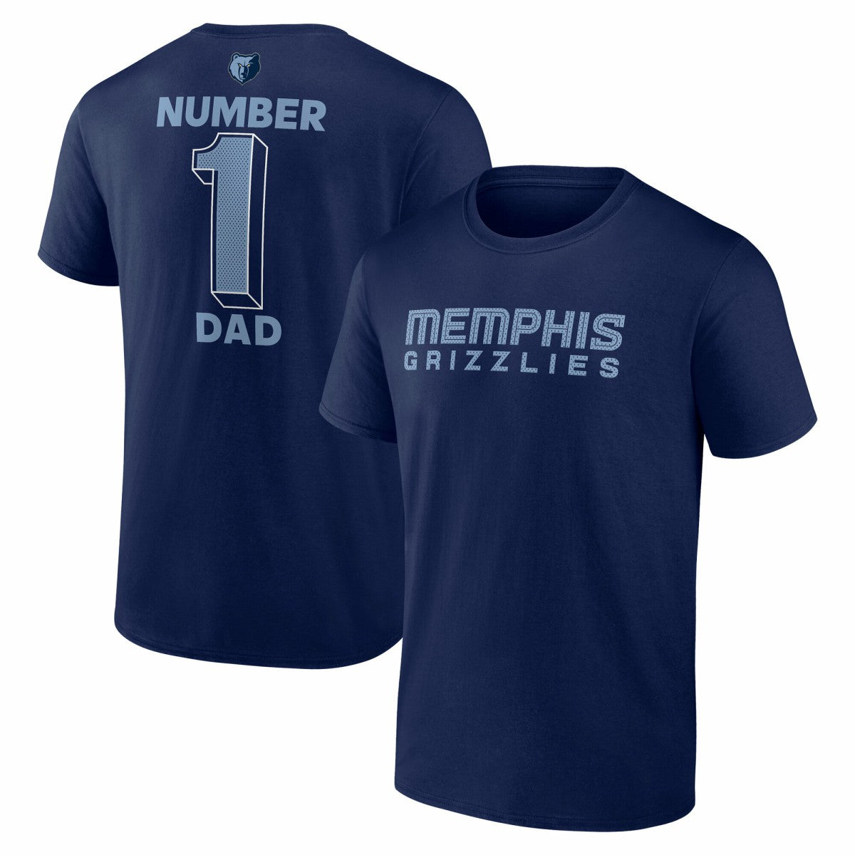 Memphis Grizzlies #1 Dad Jersey T-Shirt - Navy on sale
