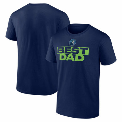 Minnesota Timberwolves Greatest Dad T-Shirt - Navy cheap
