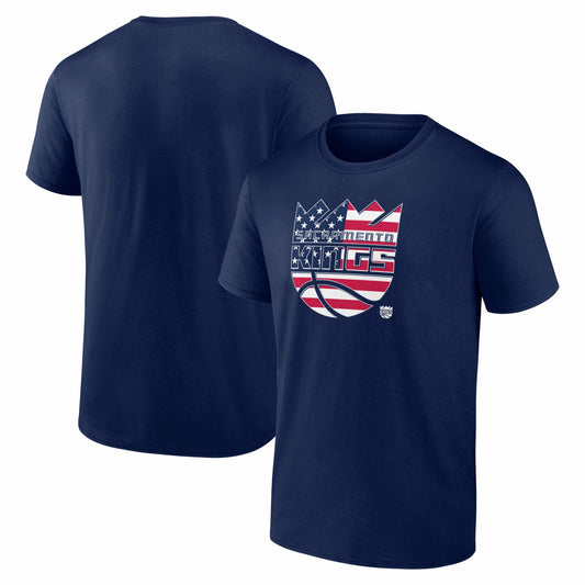 Sacramento Kings Flag Logo T-Shirt - Navy for sale