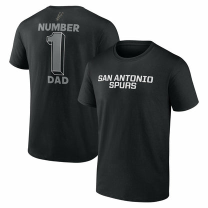 San Antonio Spurs #1 Dad Jersey T-Shirt - Black discount