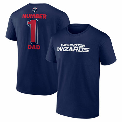 Washington Wizards #1 Dad Jersey T-Shirt - Navy discount