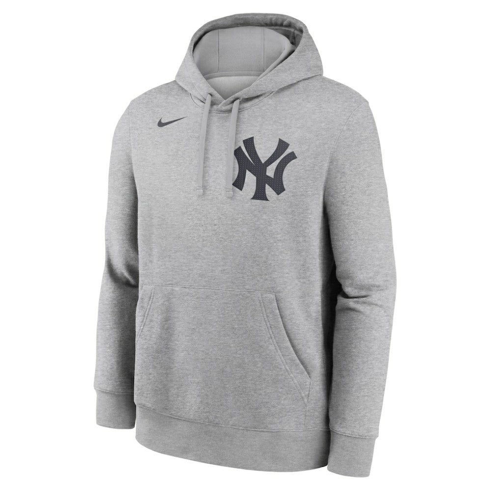 Derek Jeter New York Yankees Player Name & Number Club Fleece Pullover Hoodie - Heather Gray | Nike