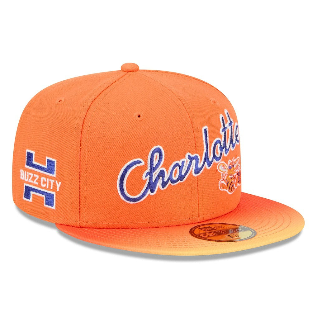 Charlotte Hornets 2025/26 City Edition Alternate 59FIFTY Fitted Hat - Orange | New Era cheap
