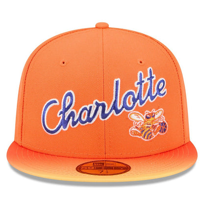 Charlotte Hornets 2025/26 City Edition Alternate 59FIFTY Fitted Hat - Orange | New Era cheap