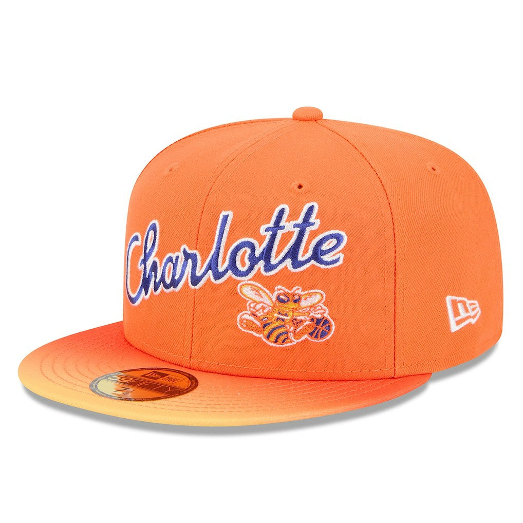 Charlotte Hornets 2025/26 City Edition Alternate 59FIFTY Fitted Hat - Orange | New Era cheap