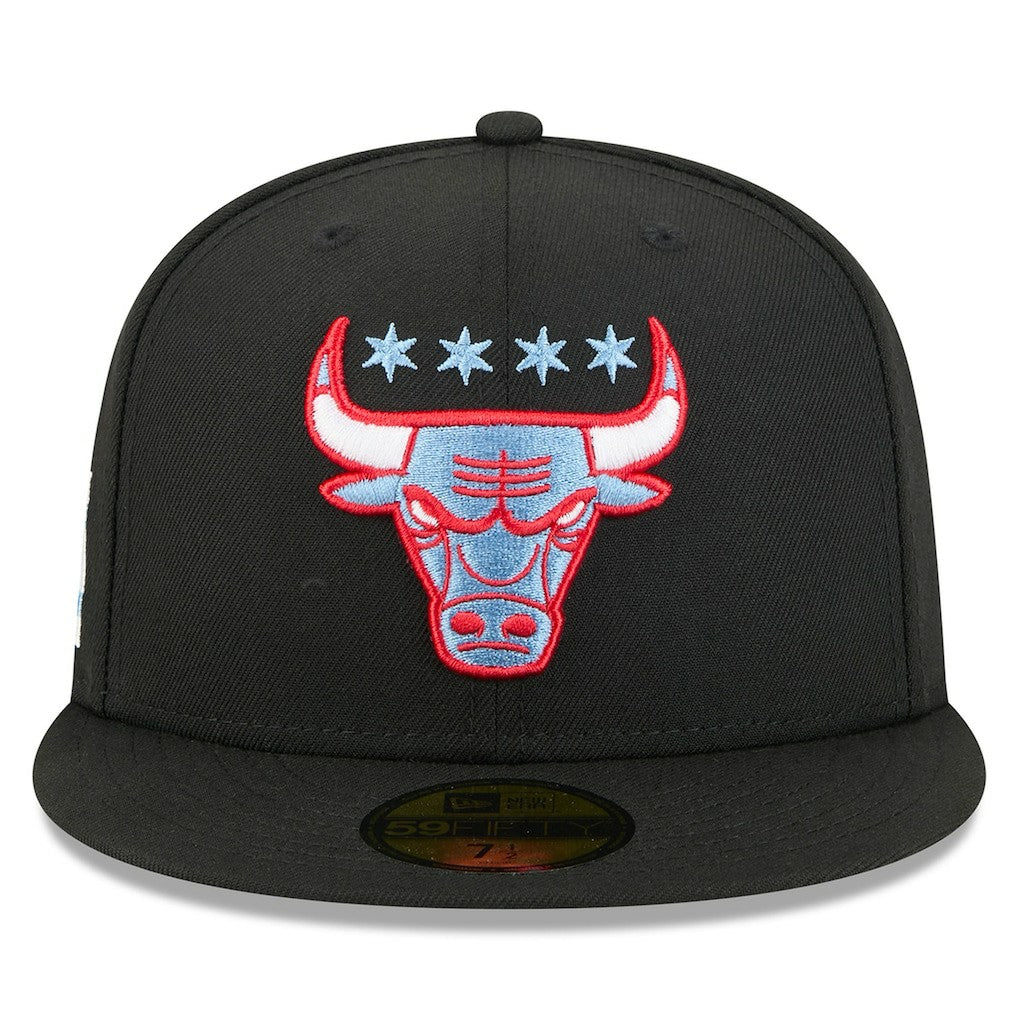 Chicago Bulls 2025/26 City Edition Alternate 59FIFTY Fitted Hat - Black | New Era sale