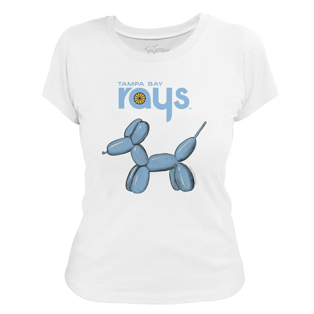 Tampa Bay Rays Tiny Turnip Women's Balloon Dog T-Shirt - White