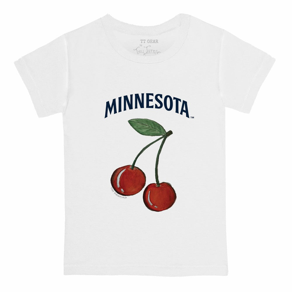 Minnesota Twins Tiny Turnip  Youth Cherries T-Shirt - White