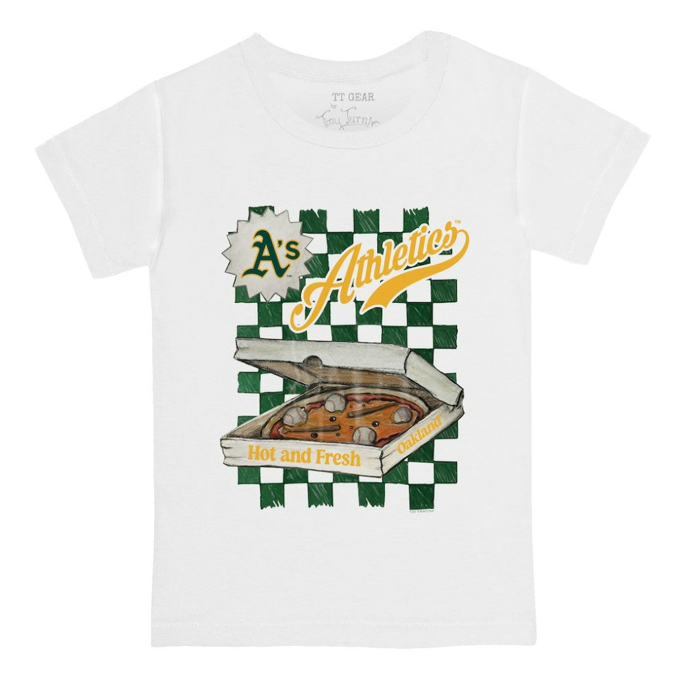 Athletics Tiny Turnip Youth Pizza T-Shirt - White