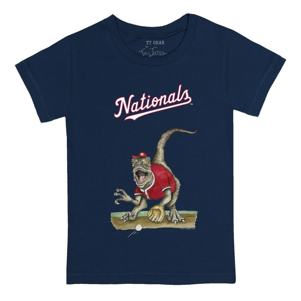 Washington Nationals Tiny Turnip Youth Velociraptor T-Shirt - Navy