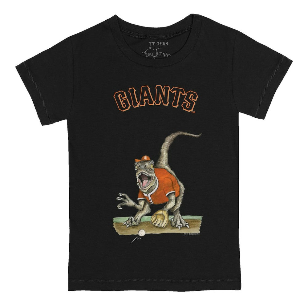 San Francisco Giants Tiny Turnip Youth Velociraptor T-Shirt - Black