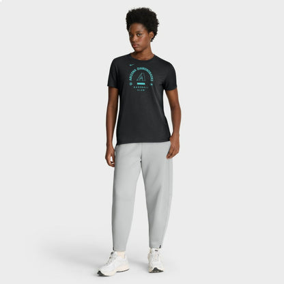 Arizona Diamondbacks Women's Authentic Collection Early Work Tri-Blend Dri-FIT T-Shirt - Black | Nike