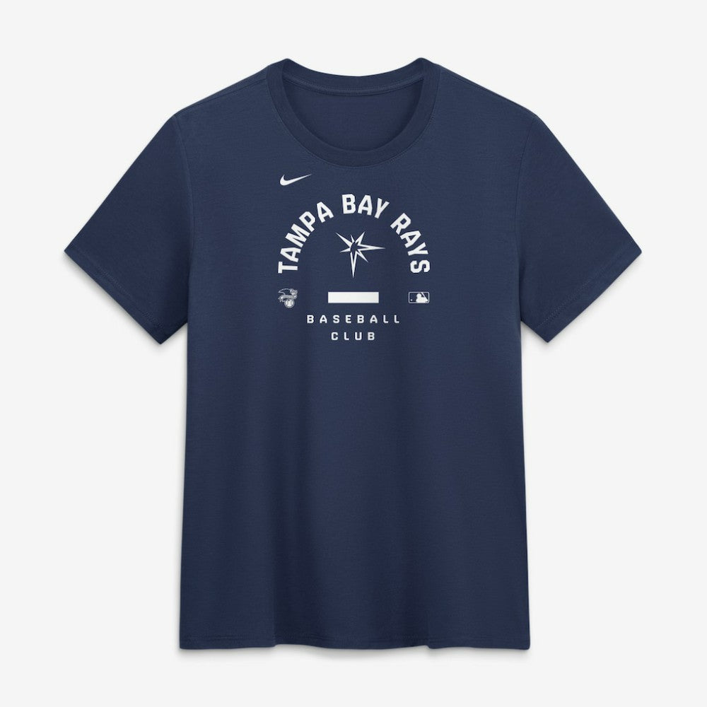 Tampa Bay Rays Women's Authentic Collection Early Work Tri-Blend Dri-FIT T-Shirt - Navy | Nike