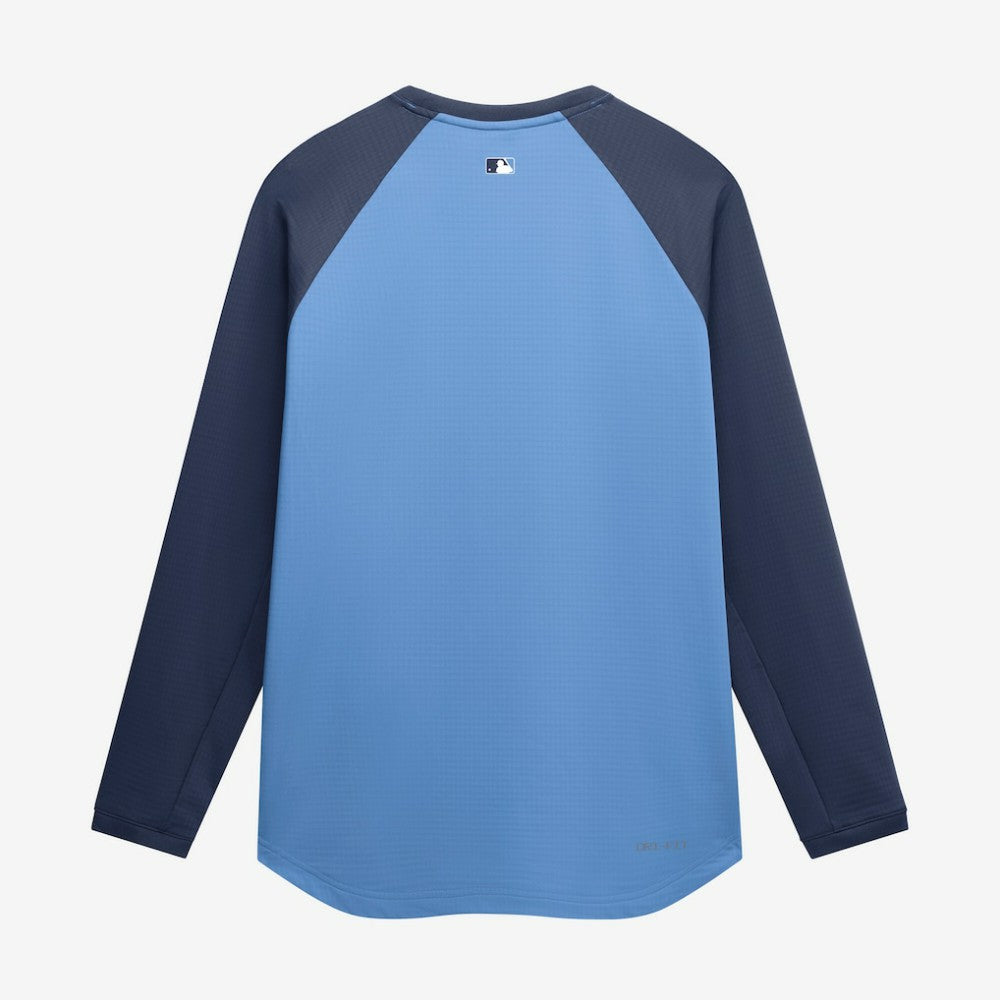 Tampa Bay Rays Authentic Collection Raglan Dri-FIT Sweatshirt - Light Blue | Nike