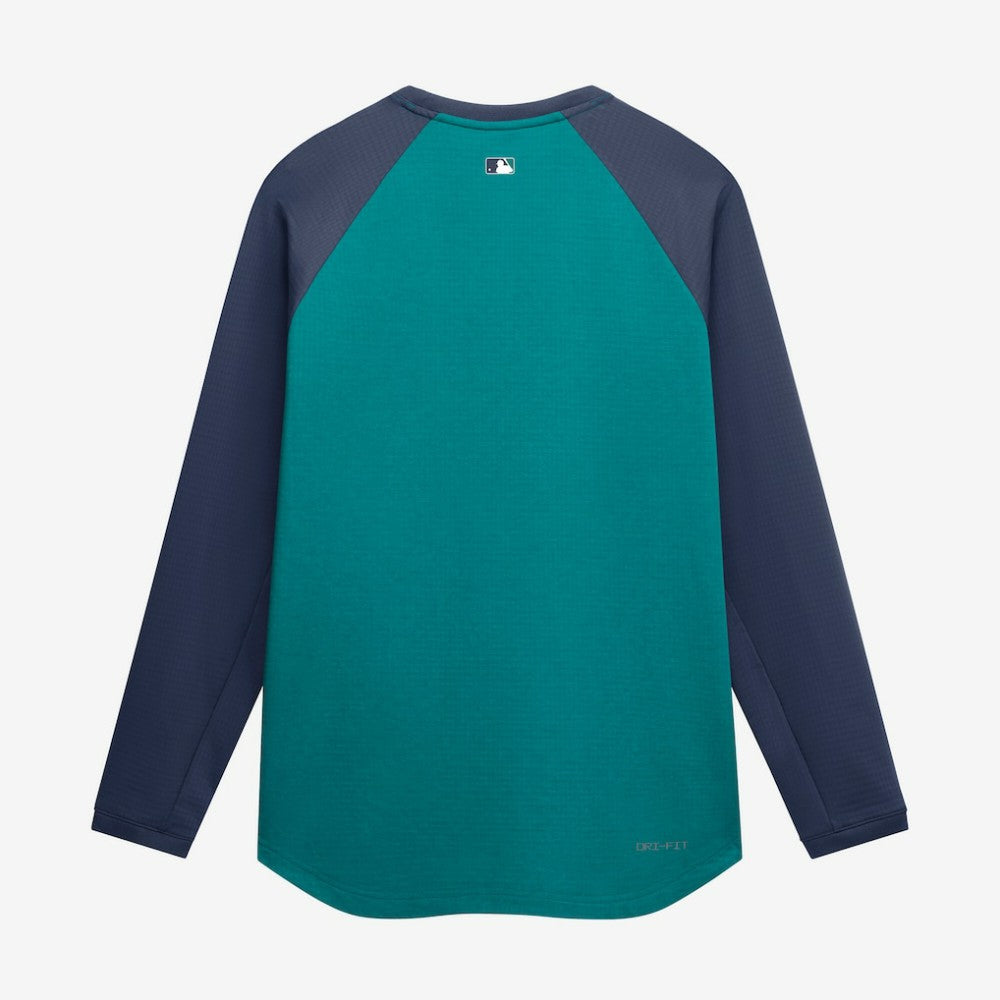 Seattle Mariners Authentic Collection Raglan Dri-FIT Sweatshirt - Teal | Nike