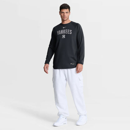 New York Yankees Authentic Collection Raglan Dri-FIT Sweatshirt - Navy | Nike