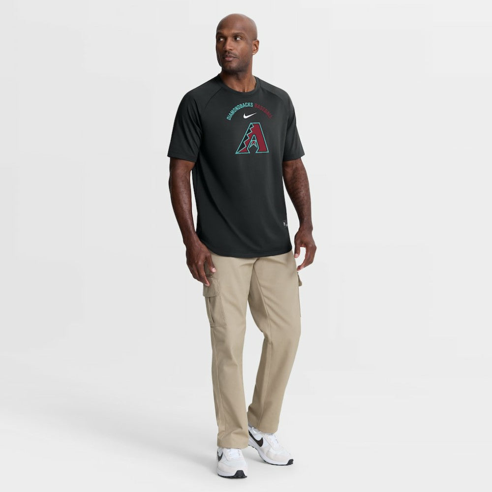 Arizona Diamondbacks Authentic Collection Batting Practice Pre-Game Raglan Dri-FIT Top - Black | Nike