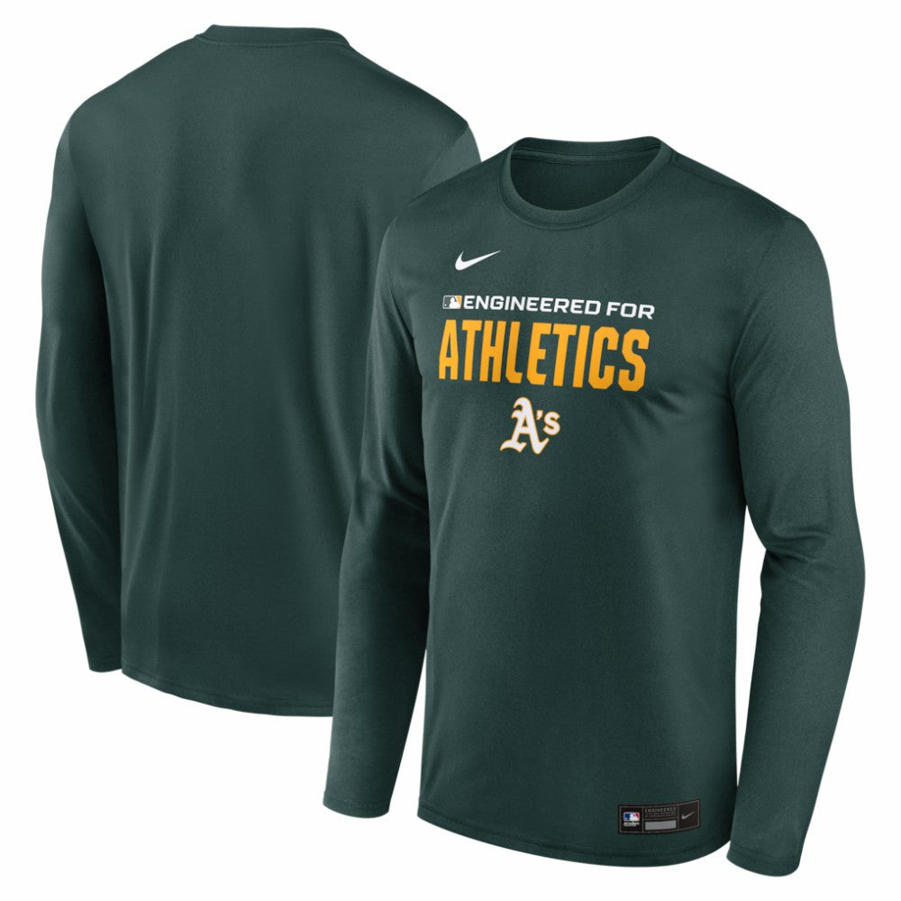 Athletics Authentic Collection Legend Dri-FIT Long Sleeve T-Shirt - Green | Nike