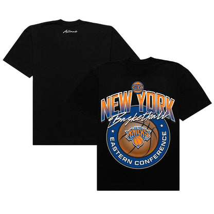 New York Knicks Authmade Basketball Mesh Premium T-Shirt - Black outlet