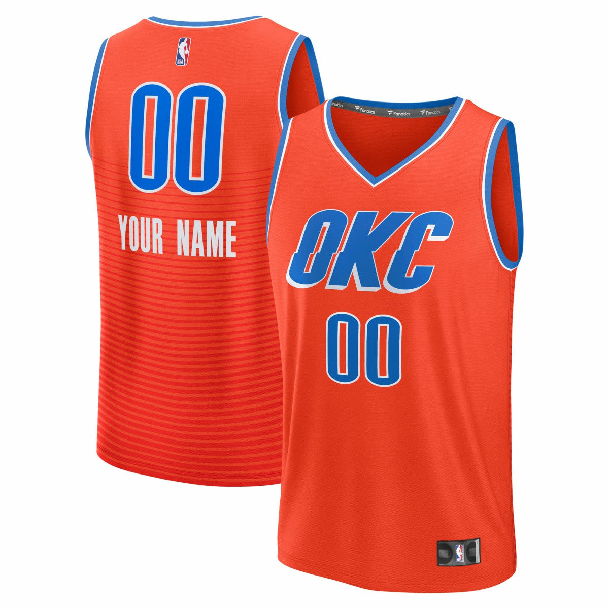 Oklahoma City Thunder Fast Break Custom Jersey - Statement Edition - Orange | Fanatics on sale