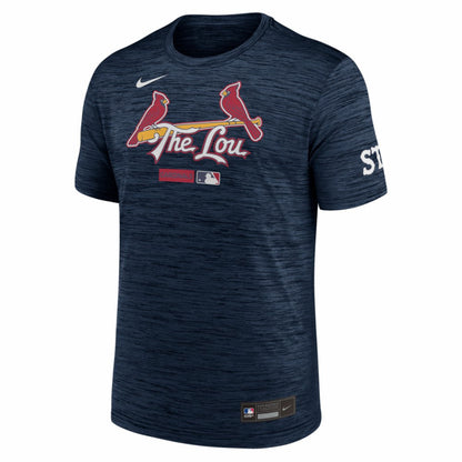 St. Louis Cardinals Authentic Collection City Connect Velocity Dri-FIT T-Shirt - Navy | Nike