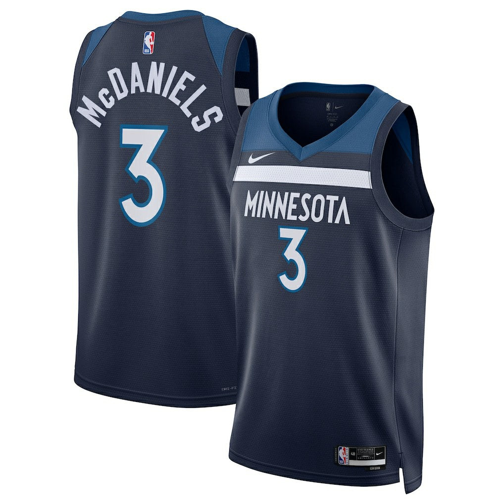 Jaden McDaniels Minnesota Timberwolves Unisex Swingman Jersey - Icon Edition - Navy | Nike shop