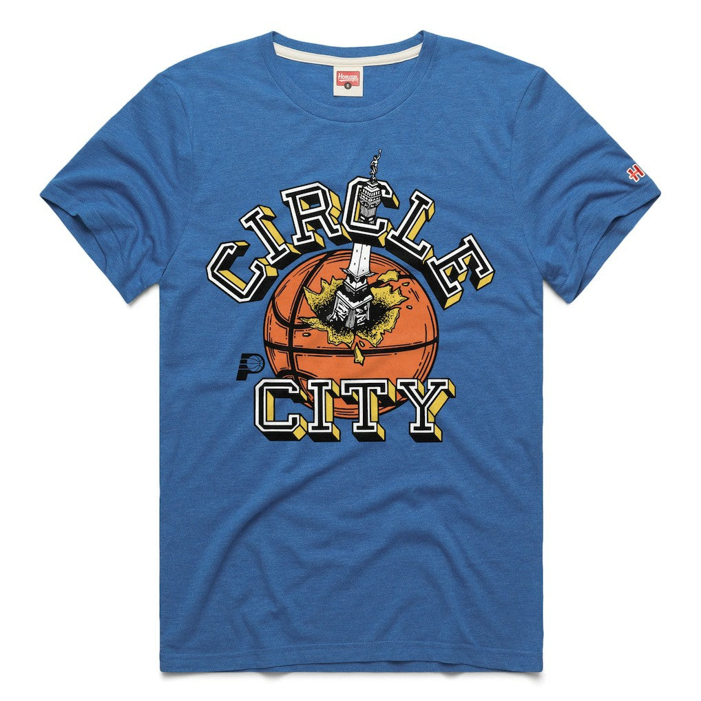 Indiana Pacers Homage Unisex Circle City Tri-Blend T-Shirt - Royal online