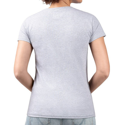 Cleveland Browns G-III 4Her by Carl Banks Women's Super-Slim Fit Lightweight Pinstripe Circle V-Neck T-Shirt - Gray on sale