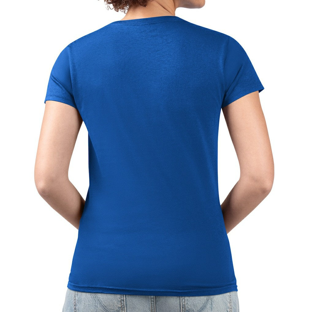Buffalo Bills G-III 4Her by Carl Banks Women's Super-Slim Fit Lightweight Pinstripe Circle V-Neck T-Shirt - Royal online