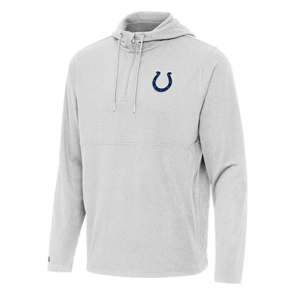 Indianapolis Colts Antigua Connected Quarter-Zip Pullover Hoodie - Gray outlet