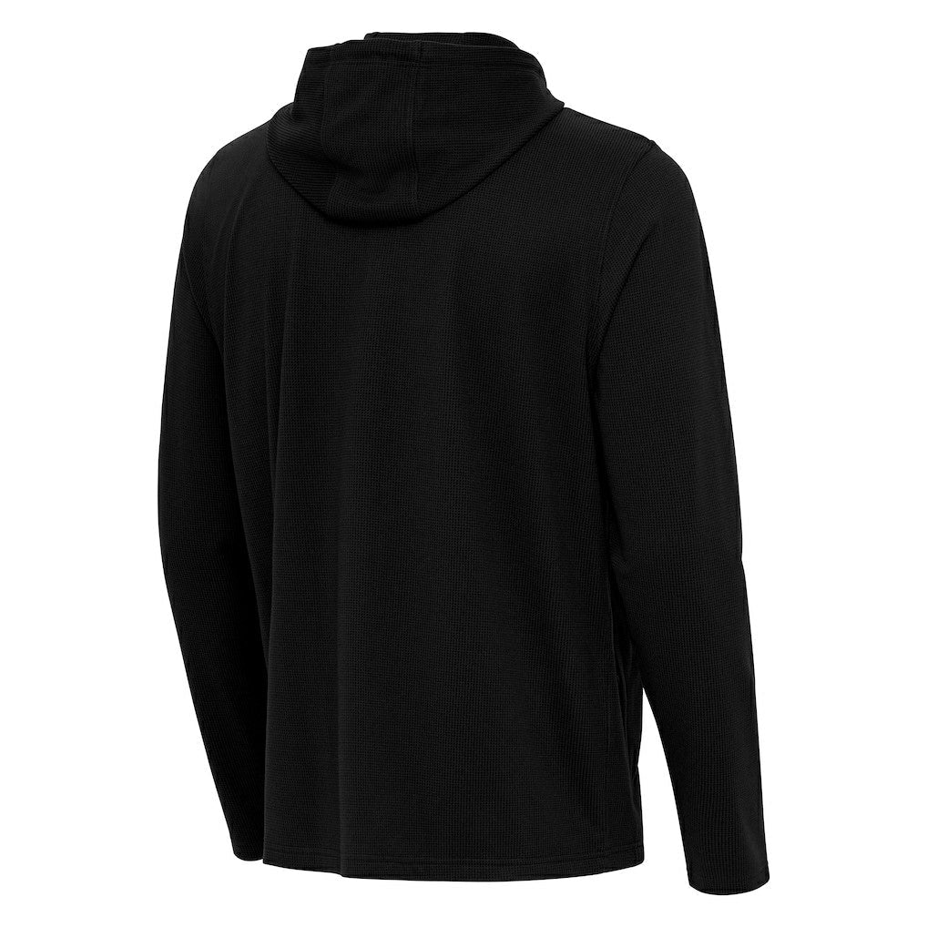 New York Jets Antigua Connected Quarter-Zip Pullover Hoodie - Black outlet