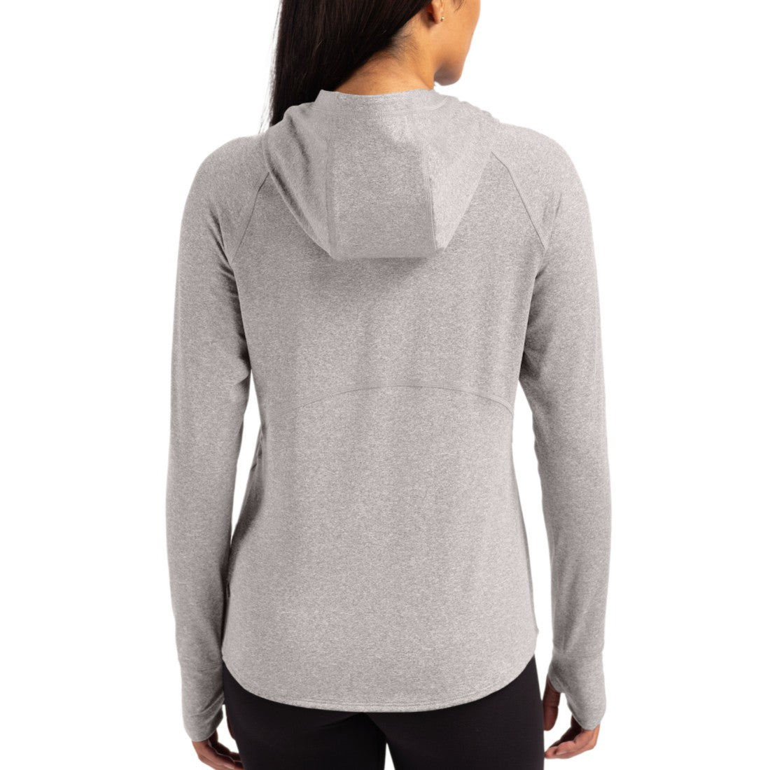 Tampa Bay Buccaneers Cutter & Buck Women's Throwback Logo Adapt Knit Recycled Raglan Pullover Hoodie - Heather Gray on sale