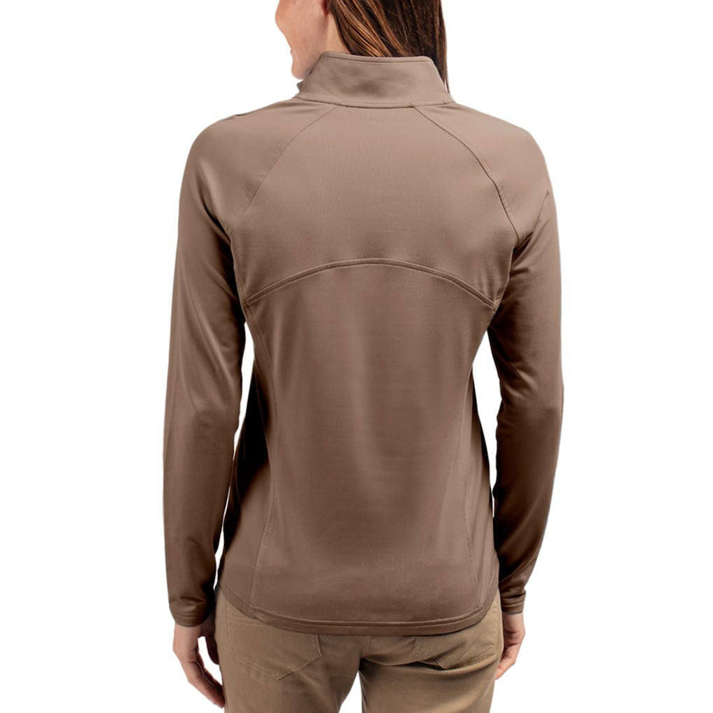 Indianapolis Colts Cutter & Buck Women's Tonal Adapt Eco Knit Stretch Recycled Raglan Half-Zip Pullover - Brown cheap